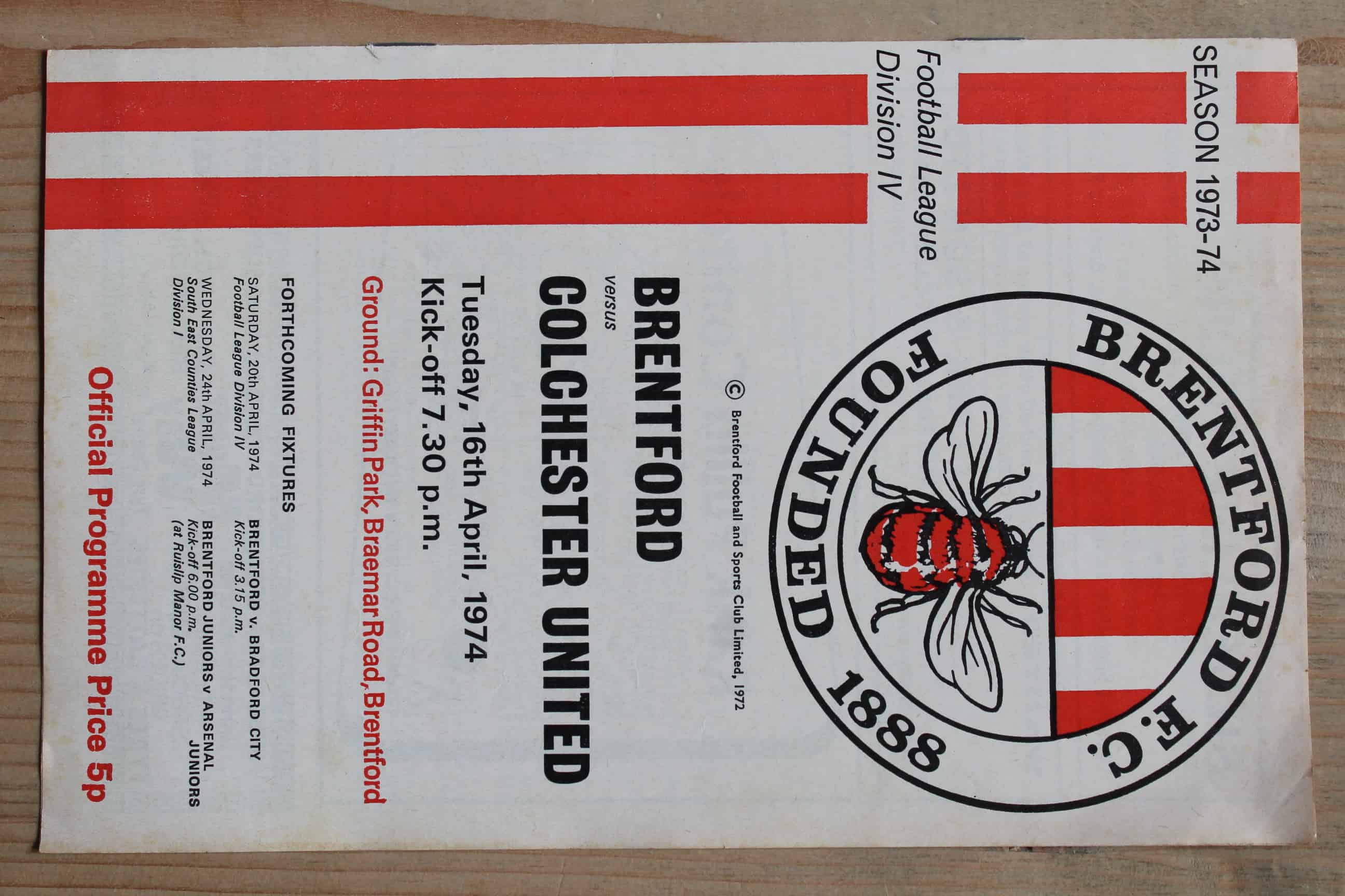 Brentford FC v Colchester United FC